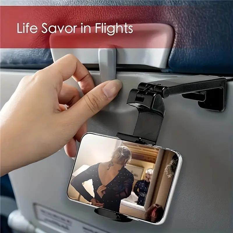 360 Degree Rotatable Phone Holder, 1 Count Universal Multi-angle Adjustable Phone Stand, Phone Accessories for Flying Traveling, Business Trip