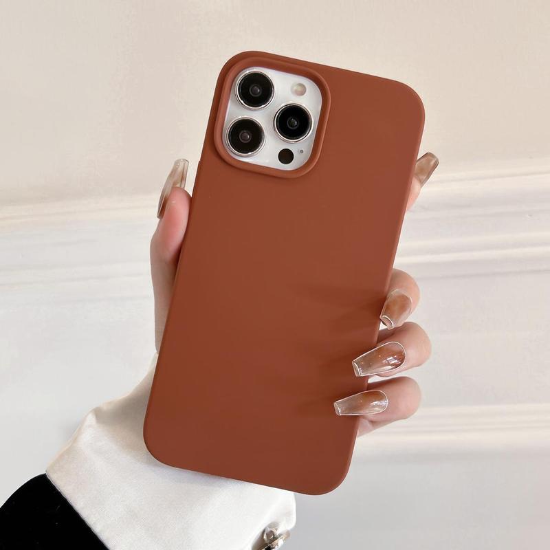 Solid Color Phone Cases, Cell Phone Case for Apple Smartphone, Decorative Phone Protective Cover, Phone Cases, Phone Accessory Compatible With iPhone 15 Pro Max Case iPhone 11 Cases iPhone 14 Pro Max Case iPhone 15 Cases iPhone 16 Pro Case