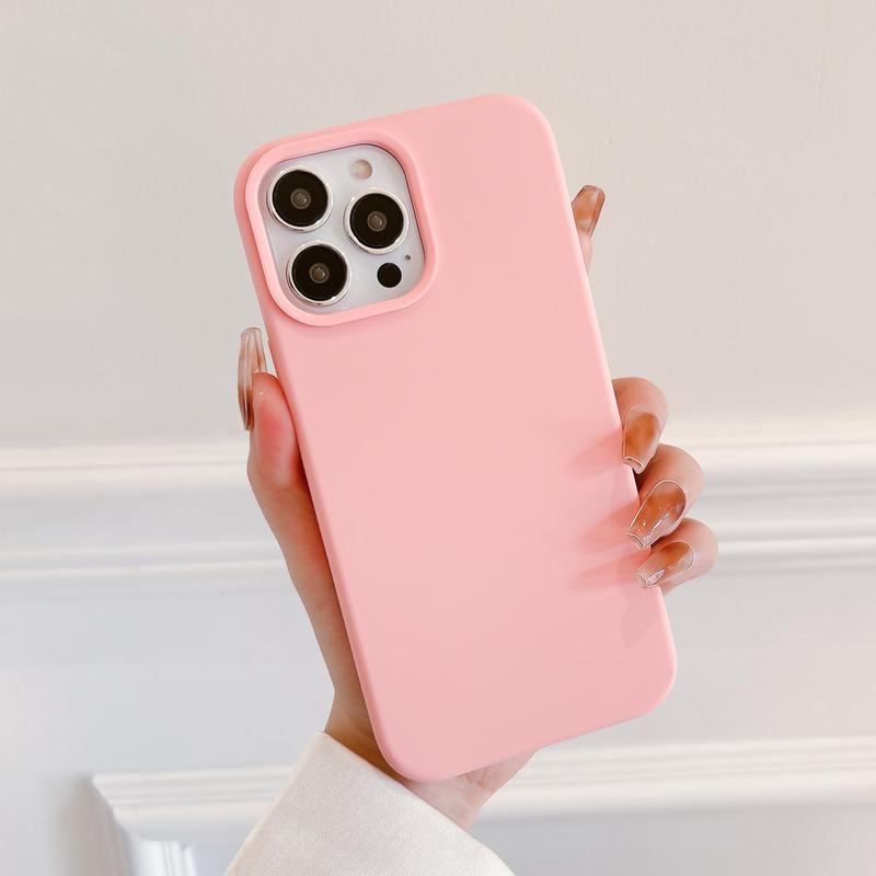 Solid Color Phone Cases, Cell Phone Case for Apple Smartphone, Decorative Phone Protective Cover, Phone Cases, Phone Accessory Compatible With iPhone 15 Pro Max Case iPhone 11 Cases iPhone 14 Pro Max Case iPhone 15 Cases iPhone 16 Pro Case