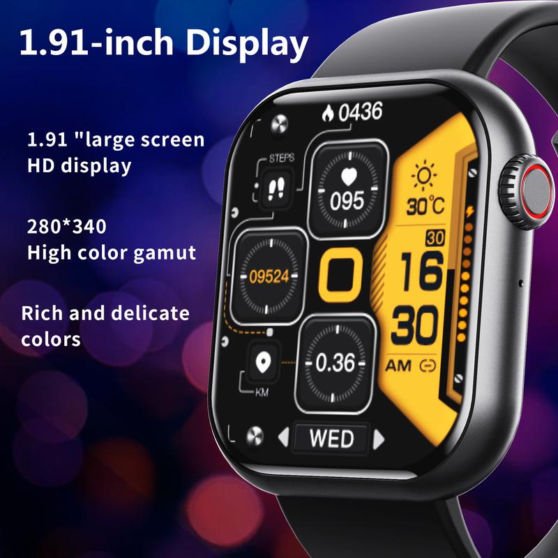 F57 Blood Sugar Smart Watch with Bluetooth Calling and Siri Voice Assistant for Health Monitoring - Wearable Smartphone - Wristwatch