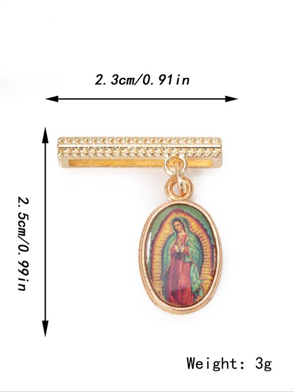 Virgin Mary Charms Watch Strap Decoration, for Smart Watches Silicone Strap 38mm, 40mm, 41mm, 42mm, Fashionable Watch Strap Accessories for Women & Men, Trendy All-match & Exquisite Watch Strap Accessories for Birthday Gift