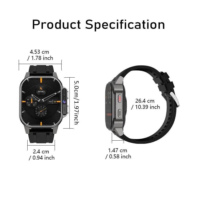 SIMSONLAB Multifunctional Smart Watch, Fashionable Digital Watch with 2.13 Inch AMOLED Screen Support NFC, Waterproof Sports Watch for Women & Men