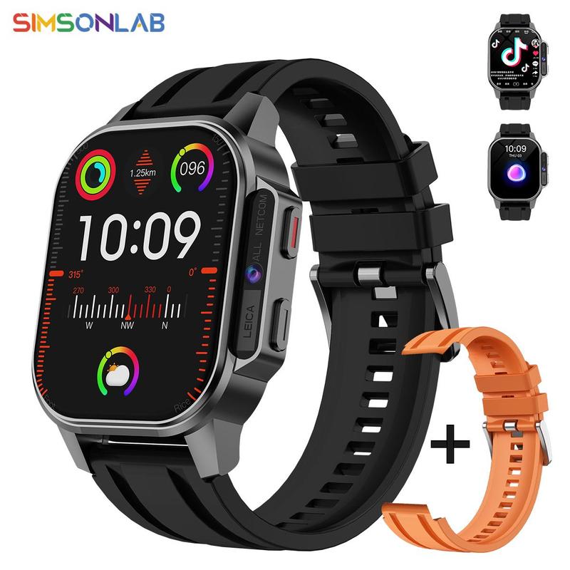 SIMSONLAB Multifunctional Smart Watch, Fashionable Digital Watch with 2.13 Inch AMOLED Screen Support NFC, Waterproof Sports Watch for Women & Men