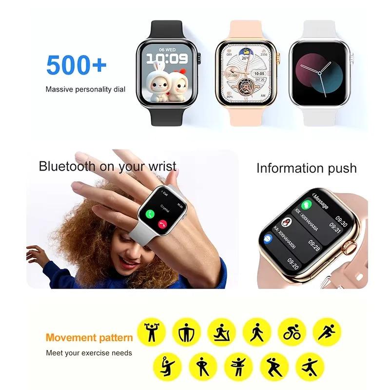 For Apple Watch 10 New GPS NFC Smart Watch Men Women Wireless Charging BT Call Waterproof HD AMOLED Smartwatch For Android IOS