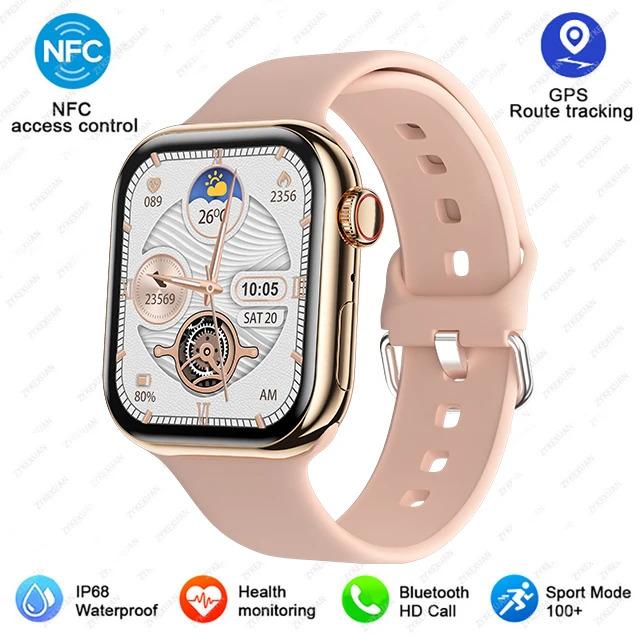 For Apple Watch 10 New GPS NFC Smart Watch Men Women Wireless Charging BT Call Waterproof HD AMOLED Smartwatch For Android IOS