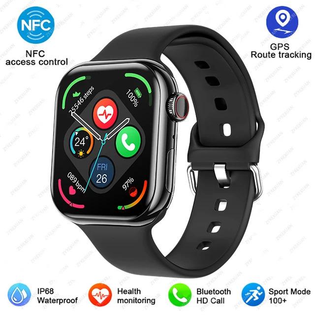 For Apple Watch 10 New GPS NFC Smart Watch Men Women Wireless Charging BT Call Waterproof HD AMOLED Smartwatch For Android IOS