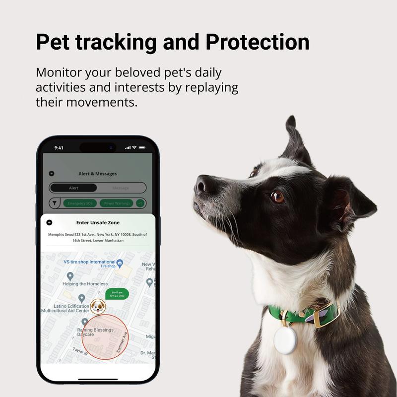 Global Position GPS Tracker, Portable Smart Tag, Works with JIMILife APP, Waterproof, Anti-lose Finder for wallet, key chain and pet