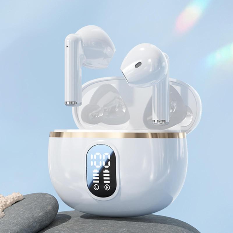 Wireless Earphone, IPX5 Waterproof Earphone with LED Power Display, Bluetooth-compatible Earbuds Suitable for Sports Gaming