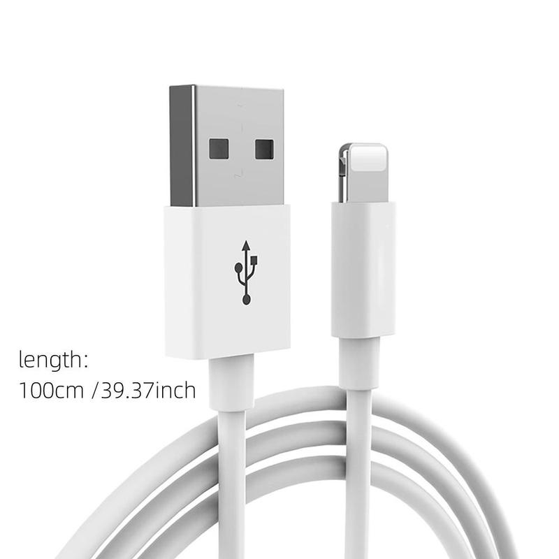 100CM Data Cable Compatible With iPhone, 1 Count USB Cable Fast Charging Cord Lot For Apple iPhone 14  iPhone 13 11 8 6 SE Charger, Phone Accessories, Portable Car Charger Cable