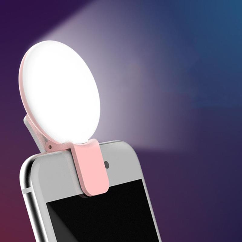 Phone Flash Light Clip, Mini Phone Flash Light, Portable 3 Gear Phone Fill Light, Mobile Phone Selfie Light, Suitable for Mobile Phone, Tablet, Camera, Video, Photography