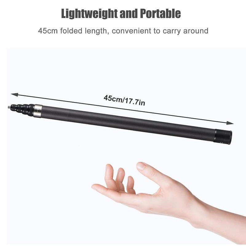 Lightweight Design Camera Selfie Stick, 9 Section 45cm 17in-300cm 118in Extendable Sports Camera Extension Pole, Action Camera Selfie Stick, Camera Accessories