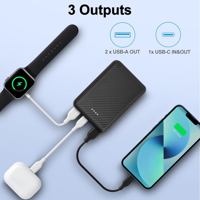 12000mAh Battery Pack For Heated Vest - 5V 2A Power Bank For Heated Jackets And Heated Hoodies, USB C Portable Charger, Power Bank Compatible With IPhone, IPad, Samsung Tablets And More Lithium Charging Connector Rechargeable Smartphone Chargeable