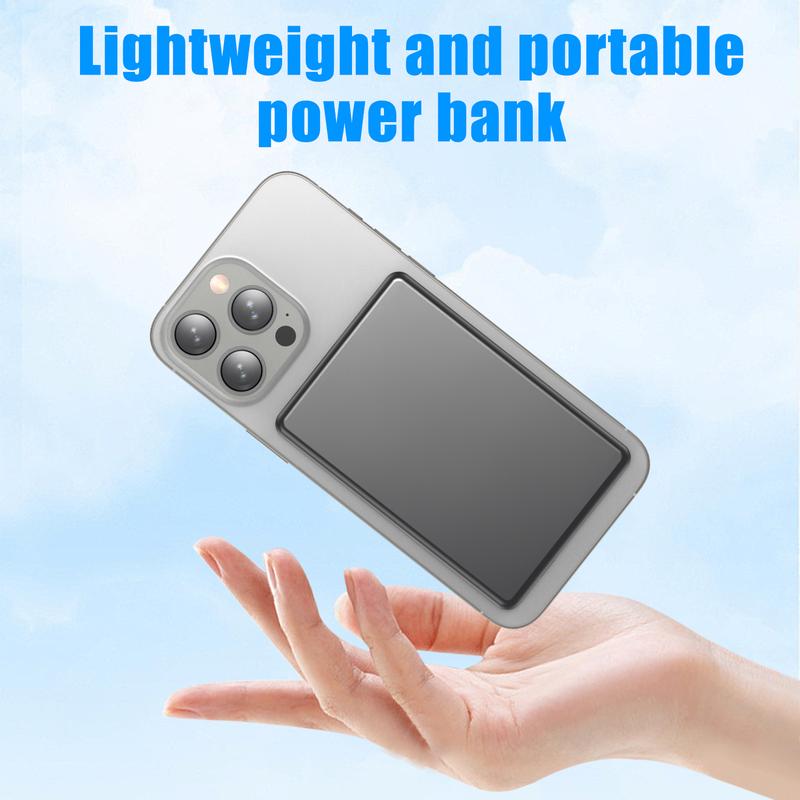 Portable Power Bank, Ultra-Slim 5000mAh Magnetic Battery Pack, 20W Ultra-Fast MagSafe Compatible Portable Charger, Ergonomic Design, for iPhone16 Pro Max 16 Pro 16 15 14 13 12 Series magnetic power wireless portable magnetic  power