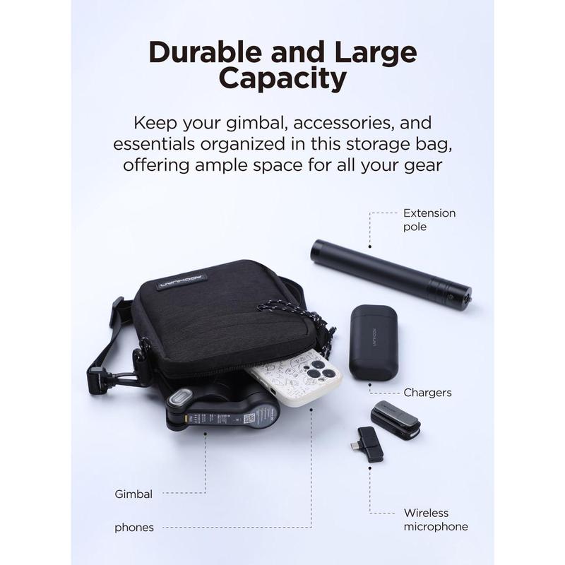 Storage Bag for Gimbal Stabilizer, Camera Bag with Adjustable  Strap, Sturdy Storage Bag Made of Oxford Fabric Material, Portable Bag for Camera, Gimbal Stabilizer & Accessories