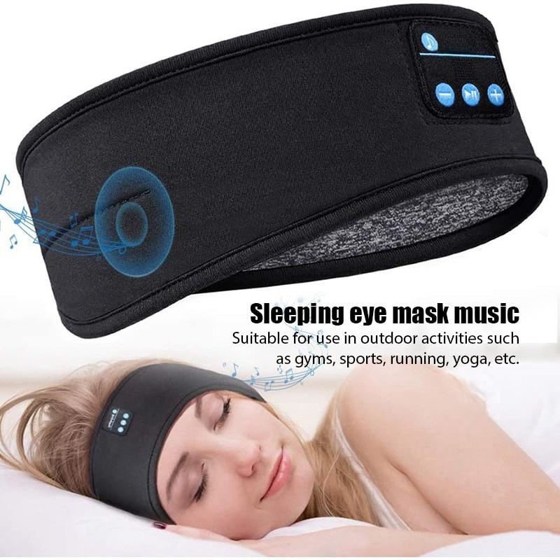 1 Piece Unisex Wireless Bluetooth Sleeping Headphones  Thin Soft Elastic Comfortable Music Ear Phones Eye Mask For Side Sleeper Sports for Work and School Audio Earbud Headset Electronic