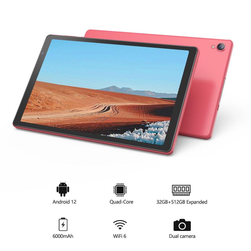 10.1 inch Android Tablets, Quad-Core 1.6Ghz Processor, HD IPS Display, Support 2.4G WiFi Only, Tablet Android, Electronics Dual Camera, Android Tablet, Summer Gift, Smartphone Cellphone & Tablets Product