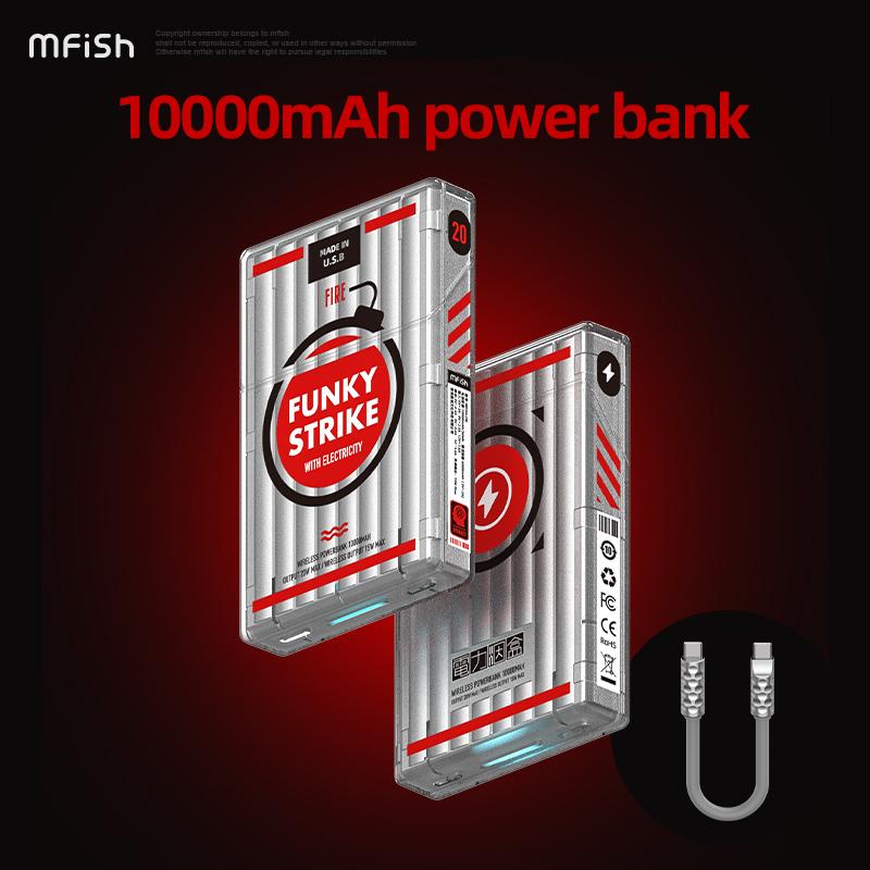 10000mAh Wireless Magnetic Power Bank Large Capacity Power Bank for iPhone, Apple, Watch, Headphones Accessories Charging