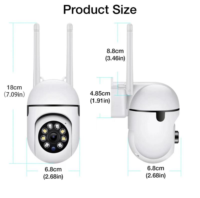 2.4GHz & 5GHz Wireless Light Bulb Security Camera, HD 3MP Motion Sensor Home Security Camera, 2-way Audio & Night Vision Wireless Security Camera Phone