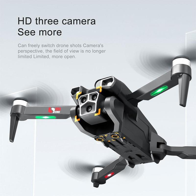 Drone With Camera 8K FPV Foldable Drone For Beginners & Children Quadcopter With Voice Gesture Control With Suitcase One-touch Take-off Land Optical Flow Positioning 360° Turn-over Waypoint Flight,Christmas gifts