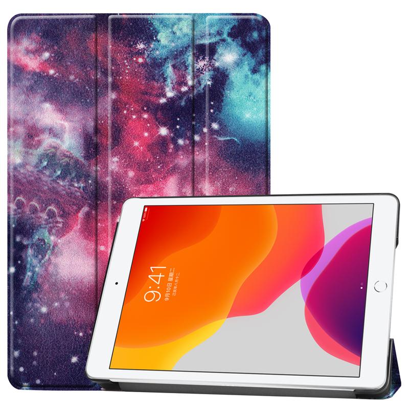 For 10.2 Inch iPad 9th 8th 7th Gen Folio Case Stand Back Magnetic Cover with Auto Sleep Wake Folding Protection Tablet Shell