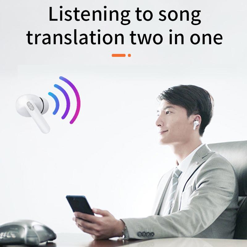 114 languages ​​translation Bluetooth headset, support real-time translation language High-precision Bluetooth translation headset, suitable for calls, music or games