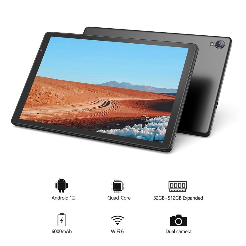 10.1 inch Android Tablets, Quad-Core 1.6Ghz Processor, HD IPS Display, Support 2.4G WiFi Only, Tablet Android, Electronics Dual Camera, Android Tablet, Summer Gift, Smartphone Cellphone & Tablets Product