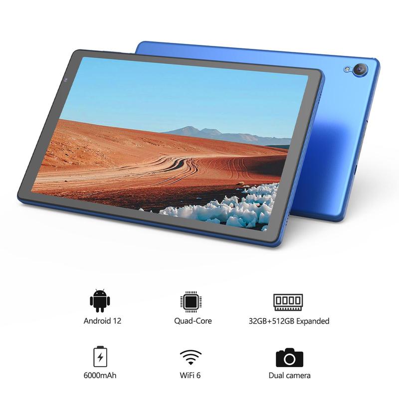 10.1 inch Android Tablets, Quad-Core 1.6Ghz Processor, HD IPS Display, Support 2.4G WiFi Only, Tablet Android, Electronics Dual Camera, Android Tablet, Summer Gift, Smartphone Cellphone & Tablets Product