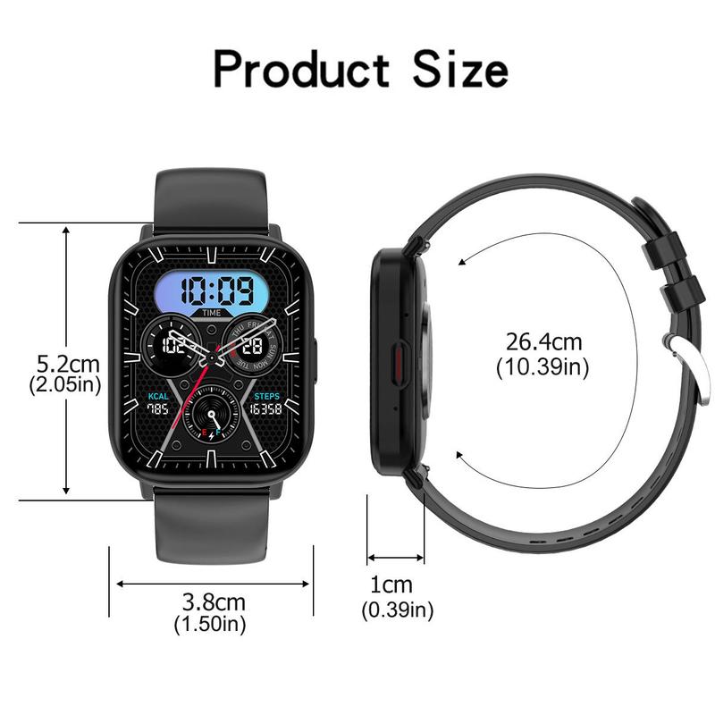 2.01 Inch Smart Watch, HD Wireless Call 100+ Sport Mode Smartwatches, Full Touch Wristwatch, Smart & Wearable Devices Smart Watch for iPhone & Android Smartphone, Back to School, Watches for Men & Women