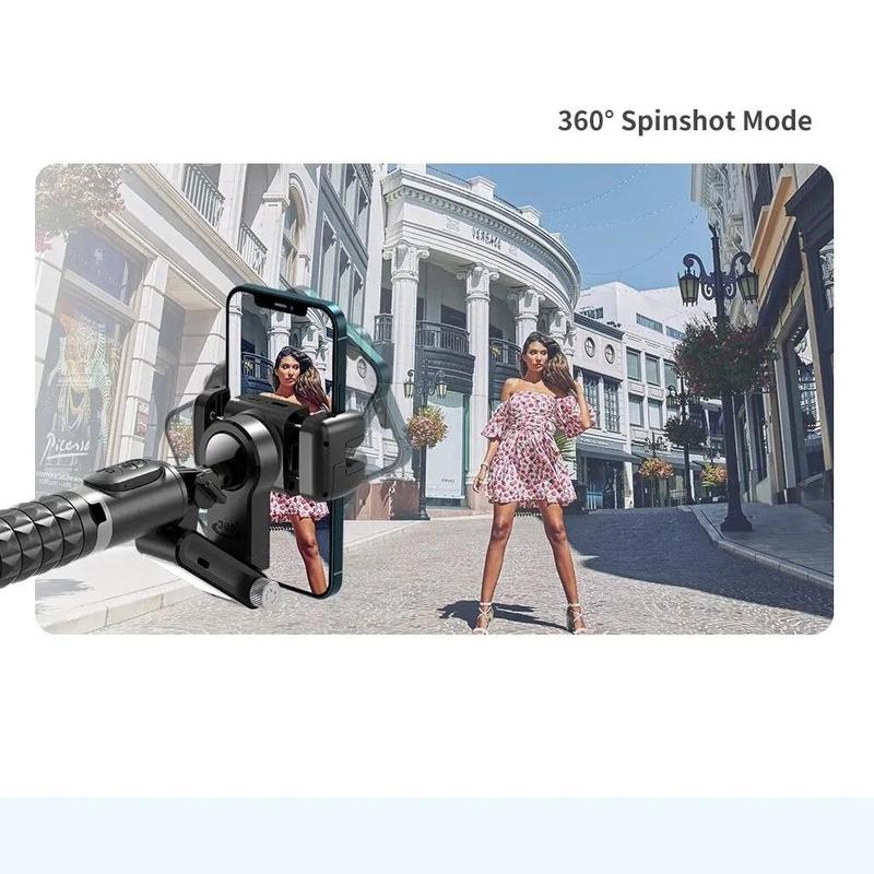 360 Degree Rotatable Selfie Stick, Handheld Gimbal Stabilizer, Anti-shake Selfie Stick, Phone Accessories for Smartphone Photography