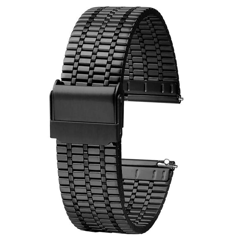 Stainless Steel Watch Band (Band Only), Smart Watch Band for Samsung Galaxy Watch 6 5 4 & Huawei Series GT 2 3 4 Pro, Fashion Wearable Accessories for Men & Women