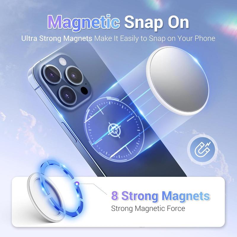 Magnetic Smartphone Shooting Holder, Magnetic Phone Holder with Wireless Shutter Remote, Phone Accessories for iPhone 15 14 13 12 Pro Max Android Phone Vlog Video Photography