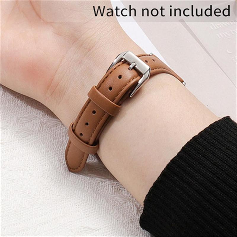 GIROUETTE Classic PU Leather Watch Band, 1 Count Replacement Watch Band for Women, Wearable Accessories Compatible with Apple Watch Series 9 8 7 6 5 4 3 2 1 SE SE2