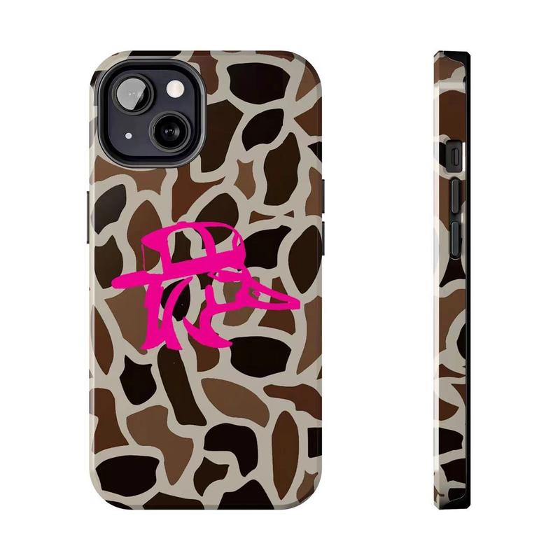 Old School Camo hot Redneck Duck, Hot Pink Tough Phone Case, girly phone case, Smartphone, Durable Gifts for Her, Hunting Gift, Camo Phone Case for iPhone 16, 15, 14, 13, 12, 11,  XR Mini, Pro Max, Plus Accessories Protection