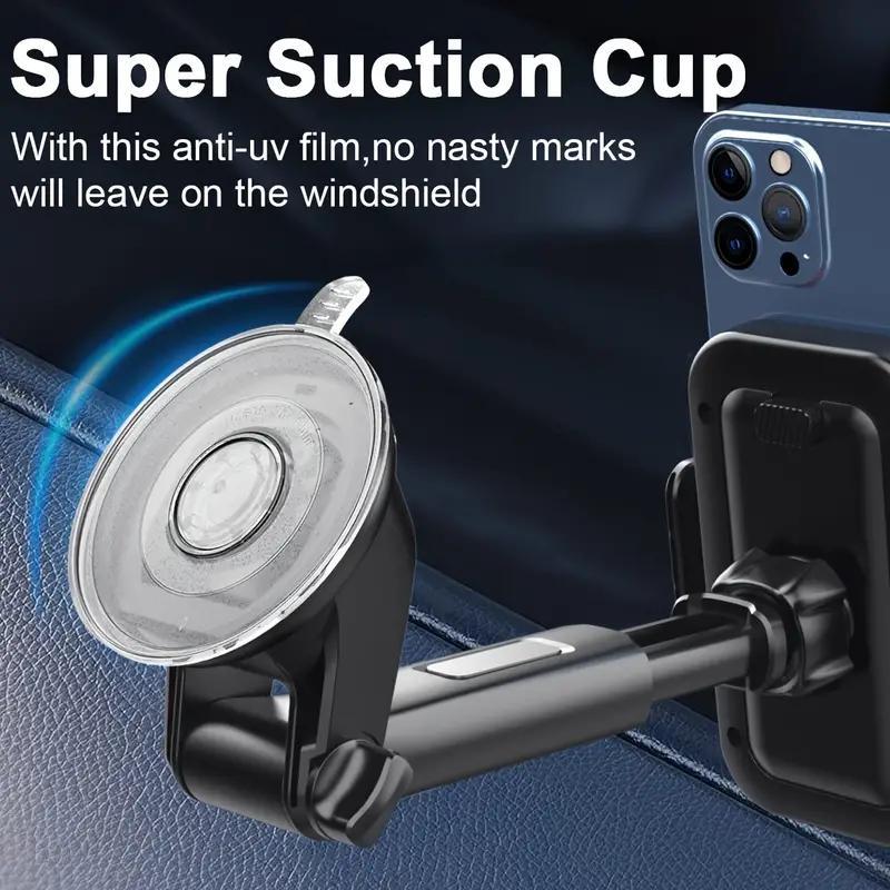 Car Phone Holder With Suction Cup, Navigation Bracket, Windshield & Dashboard Dual Use Telescopic Phone Holder