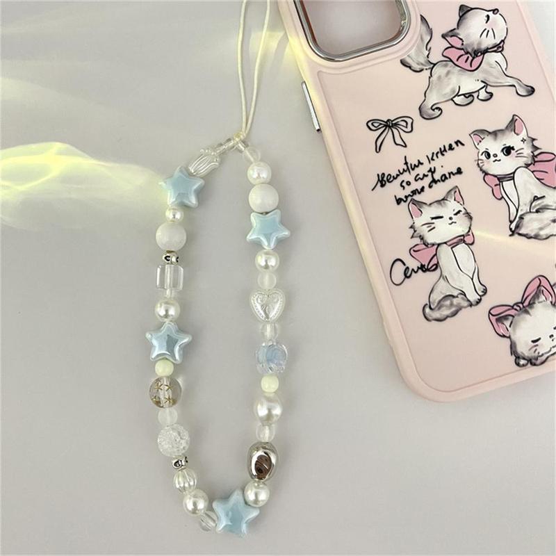 Cute Star Design Phone Chain, Anti-lost Phone Decorative Lanyard, Fashion Phone Strap for Women & Girls, Mobile Phone Decoration Accessories