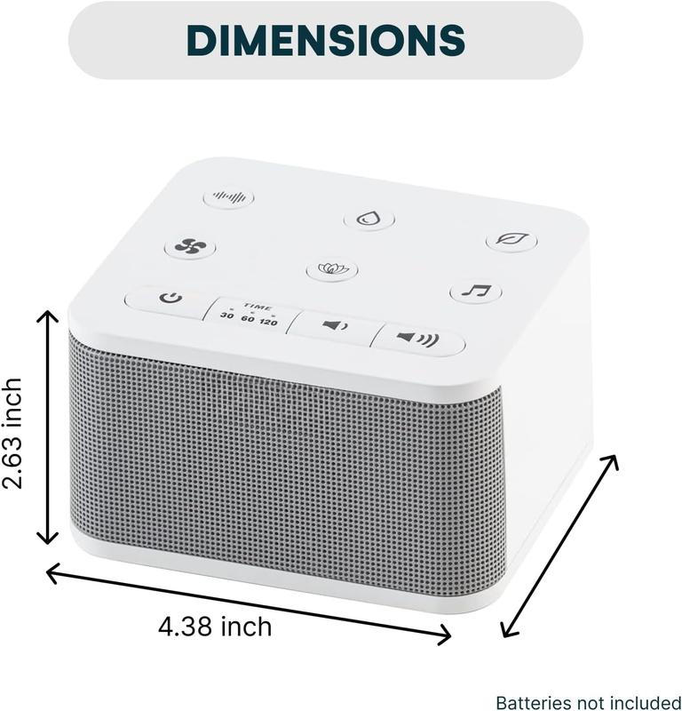 30 Sound White Noise Machine - Rain Sound Machine for Sleeping Adults,  - Rain Noise Machine for Sleeping Adults - Sleep Machine - Brown, Rain, Ocean, Pink Noise Machine