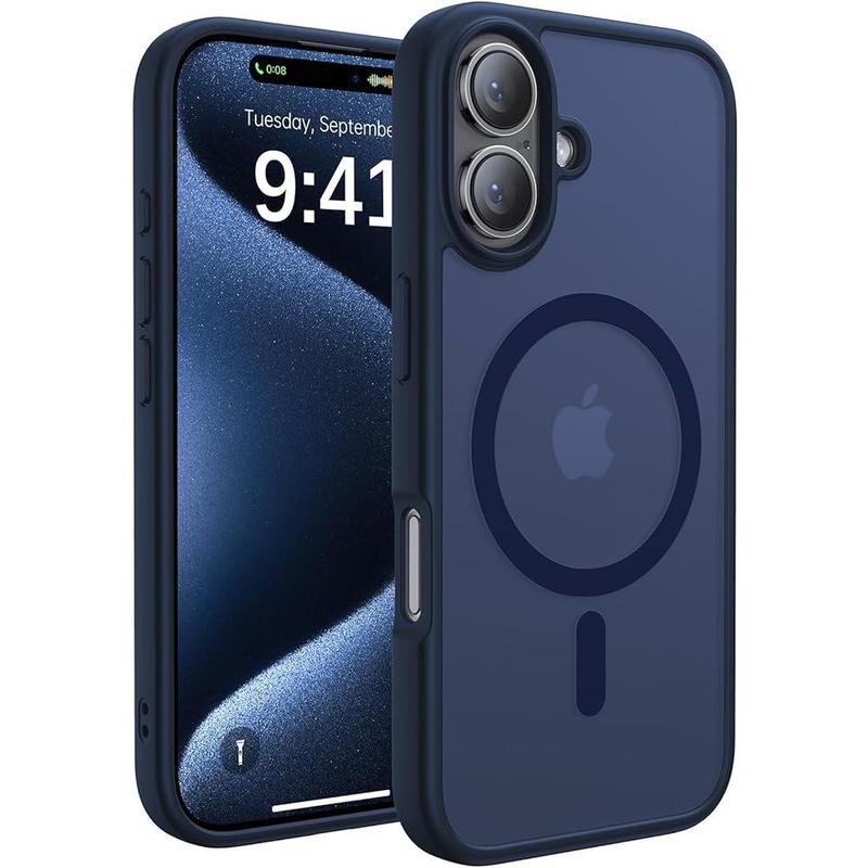 Entronix Magnetic Phone Case Designed for iPhone 16 16 Plus 16 Pro 16 Pro Max, Heavy Duty Slim Layer Shockproof Case Accessories Cover Protection