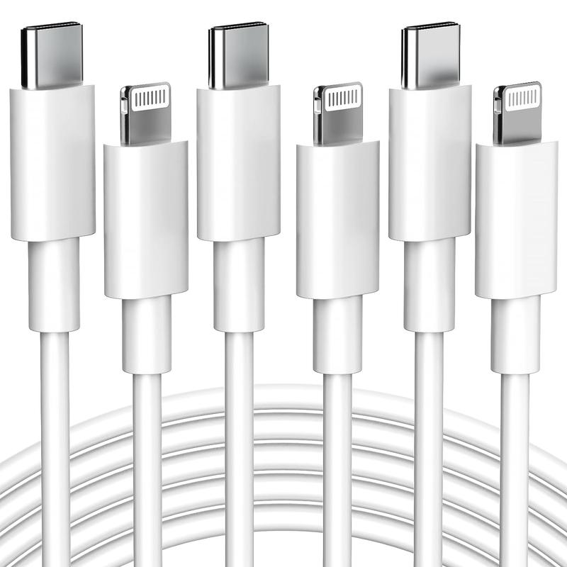 6ft USB C Charging Data Cable, Flash Charging Cable, 15W Fast Charging PD 2.0 Data Cable Compatible with iPhone 14 13 12 11 Pro   Pro Max XS XR, Smartphone Charging Accessories