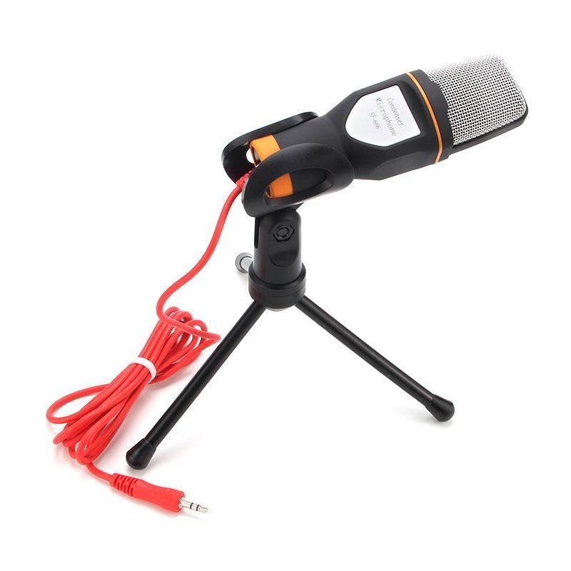 YANMAI Professional Microphone, 3.5mm Jack Connect Microphone with Tripod, Computer Microphone for Music Recording, Live Streaming, Podcast Broadcast