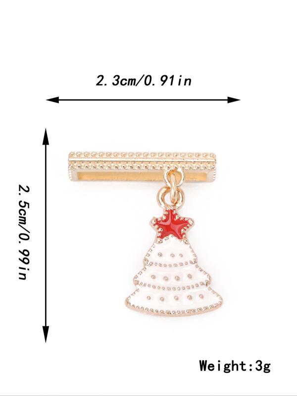 Christmas Tree Design Watch Band Charm, Rhinestone Decor Watch Band Charm for Apple Watch Band, Trendy All-match & Exquisite Watch Accessories for Birthday Gift