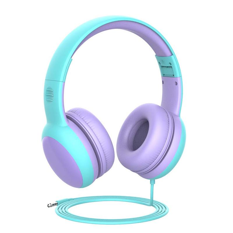 gorsun Kids Headphones with Limited Volume, Children's Headphone Over Ear, Toddler Headphones for Boys and Girls, Wired Headset Earphones for Children Audio Adjustable Christmas gifts for children 2024 Wireless Foldable