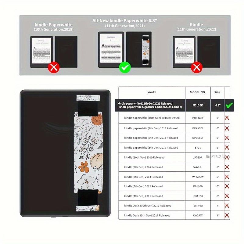 6.8 New Kindle Paperwhite 11th Generation 2021 and Signature Version TPU Back Cover Transparent Protective Cover, Ultra-Thin Lightweight Transparent Transparent TPU Soft Skin Clear Printing Pattern