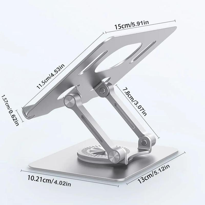 360 Rotating Base Stable Tablet Stand, Foldable Adjustable Tablet Holder for Home Office, Tablet Accessories for Tablet Drawing