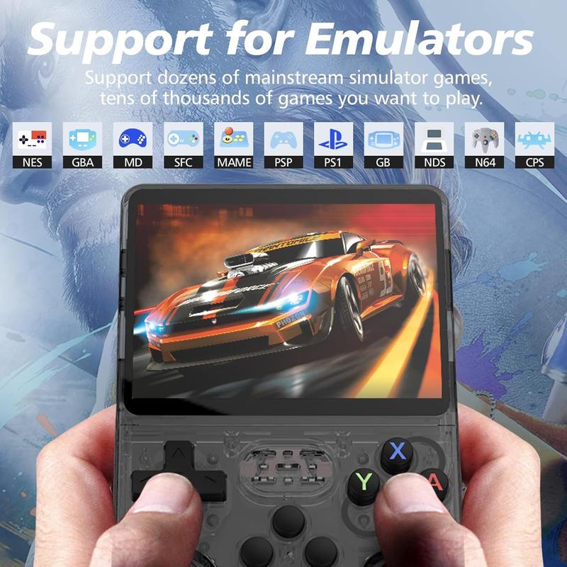 R36S Open Source Handheld Game Console HD Retro Arcade 3D Dual System Joystick Handheld Linux System 3.5-inch Scre Portable Retro Game Console Preset 1500 games Christmas Coolest Gift， Black Friday Promotion Protection