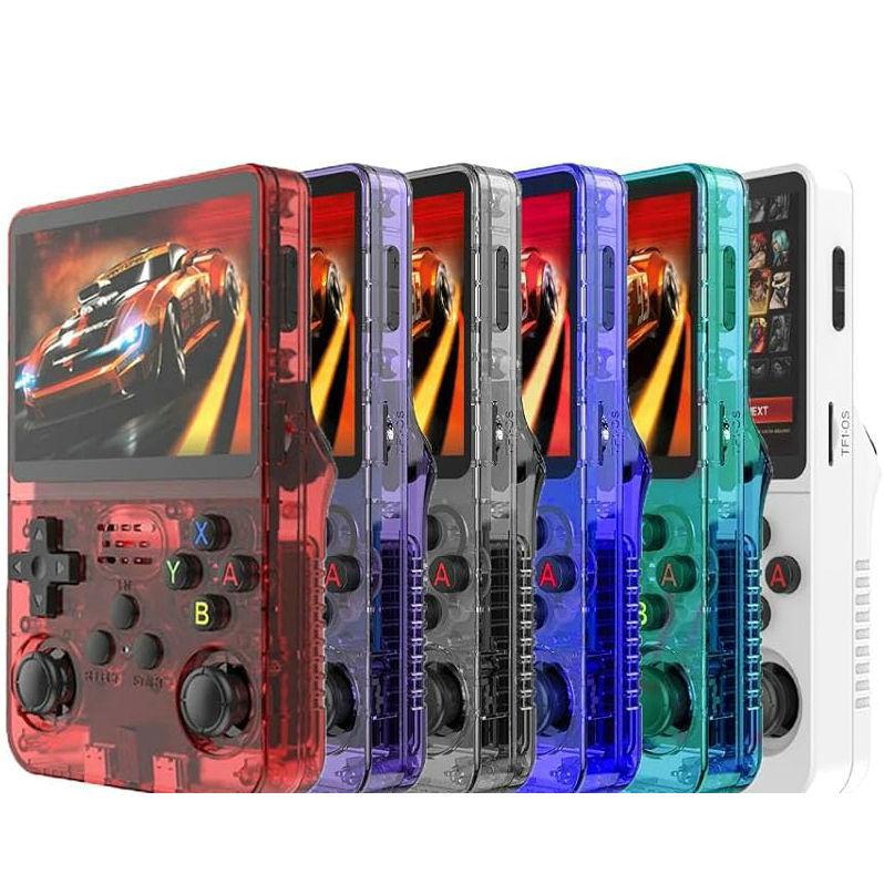 R36S Open Source Handheld Game Console HD Retro Arcade 3D Dual System Joystick Handheld Linux System 3.5-inch Scre Portable Retro Game Console Preset 1500 games Christmas Coolest Gift， Black Friday Promotion Protection