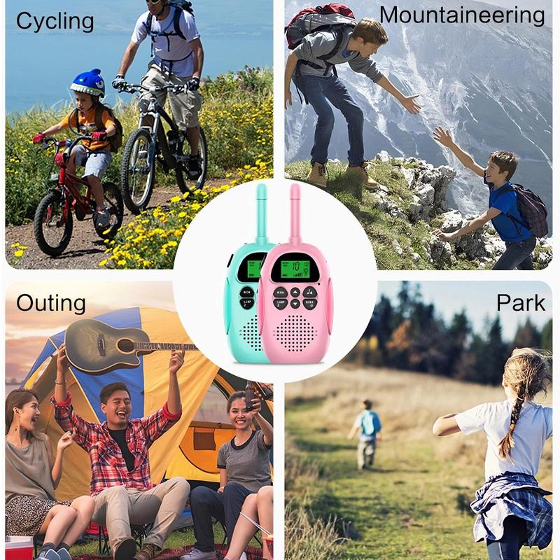 Rechargeable Walkie Talkie, 1 Pair 22 Channel Radio, Long Standby Walkie Talkie, Outdoor Adventure & Camping Hiking Tool, Best Birthday Gift