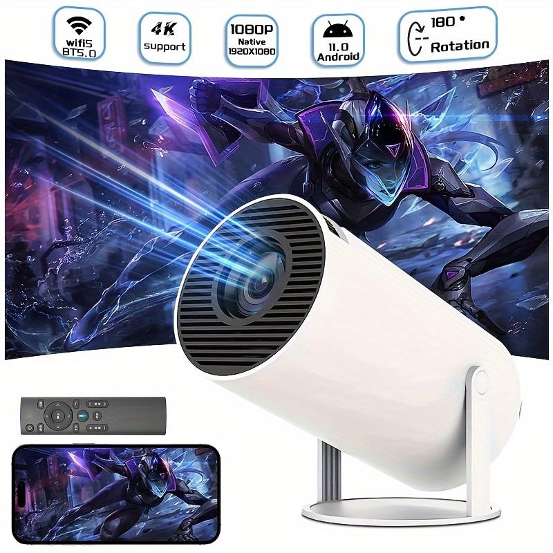 Oversize Model HY300 Projector 4K Android 11.01080P 720 P 200ANSI Portable Home Outdoor Cinema 180° Projection Angle Adjustable Projector With Wifi Home Theater Projectors