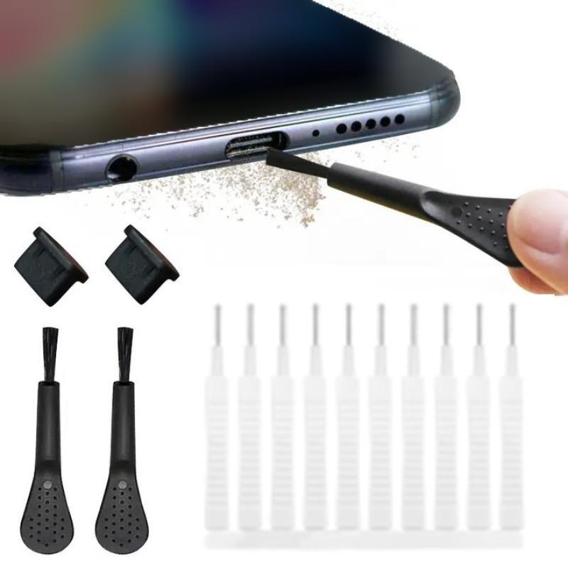 Phone Charging Port Dust Plug Cleaning Kit, Type-C Mobile Phone Charging Interface Dustproof Plug Kit, Mobile Phone Dust Removal Tool Kit for C-shaped Phone