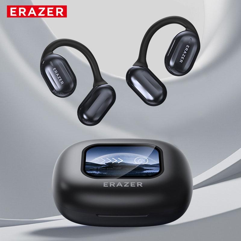 Christmas ERAZER XP2 OWS Wireless Earphones, BT5.4 Color LED Screen TWS Touch Active Noise Cancelling BT Headphones, Sports Headset