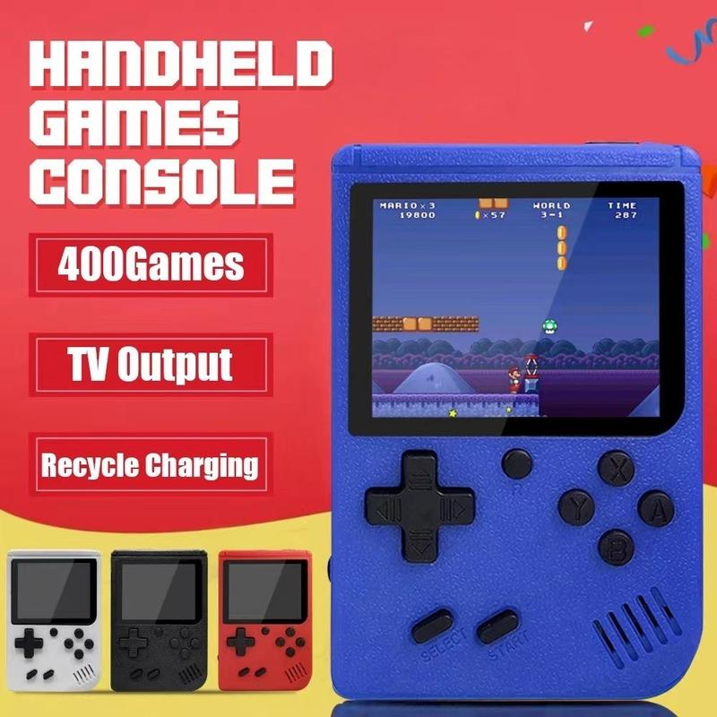 Rechargeable Portable Handheld Game Console with TV Connection for Single and Two Players Protection